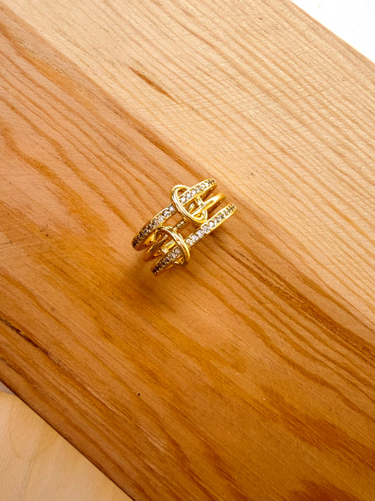 Gold-Plated Free-Size Rin