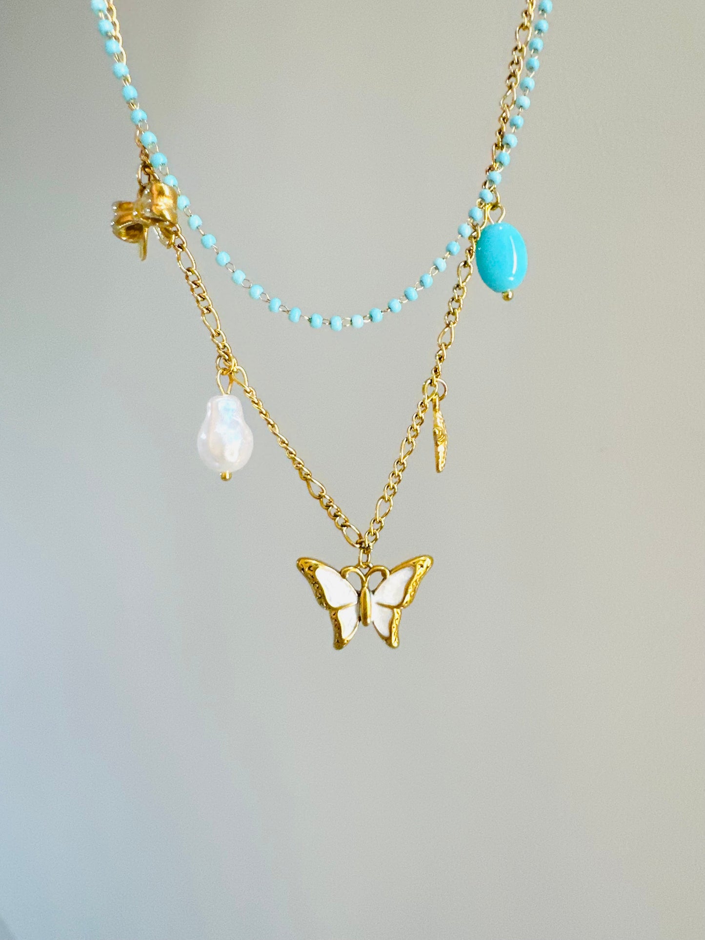 Stainless Steel Butterfly Necklace