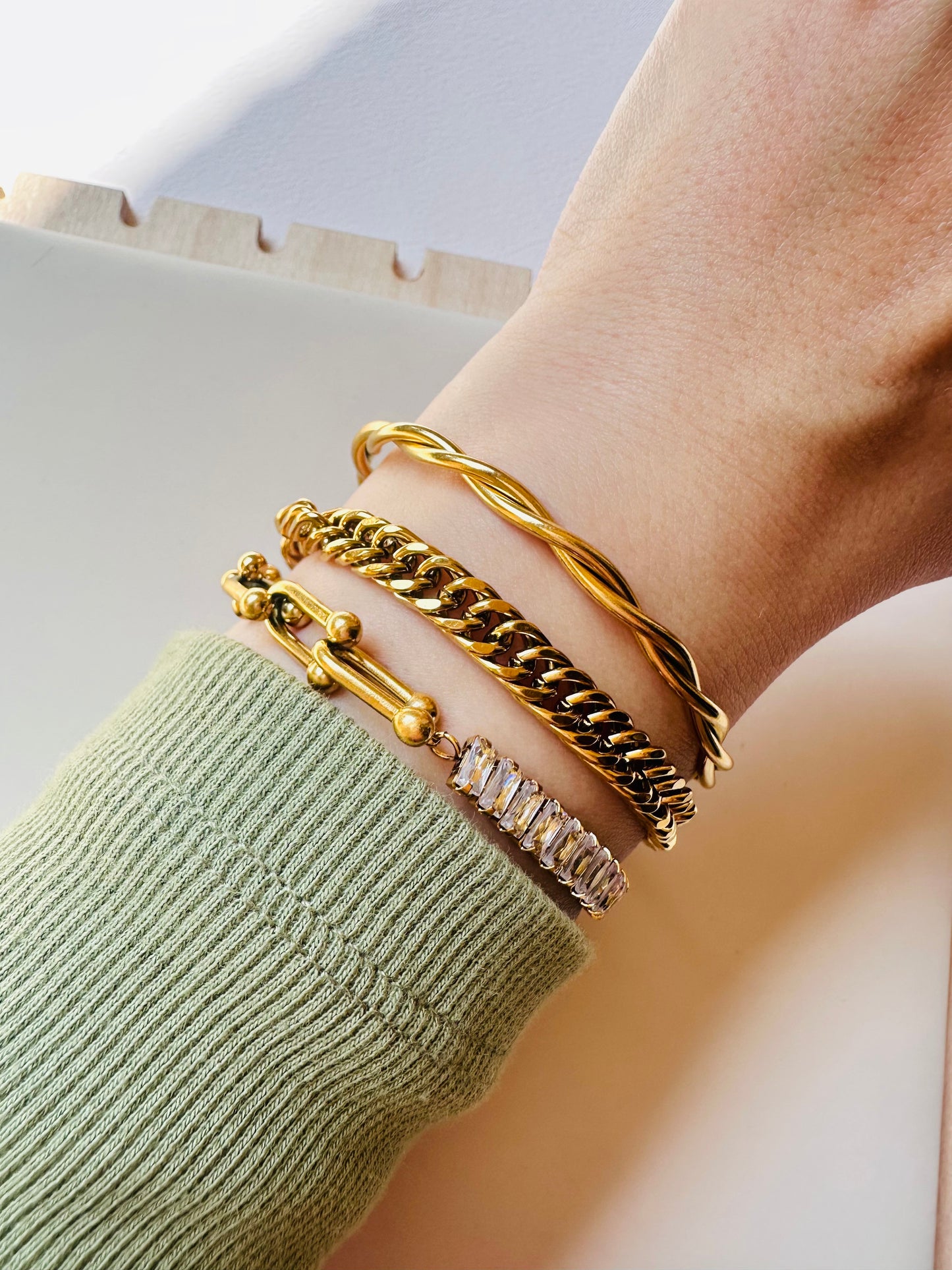 Gold Bangle – Stainless Steel