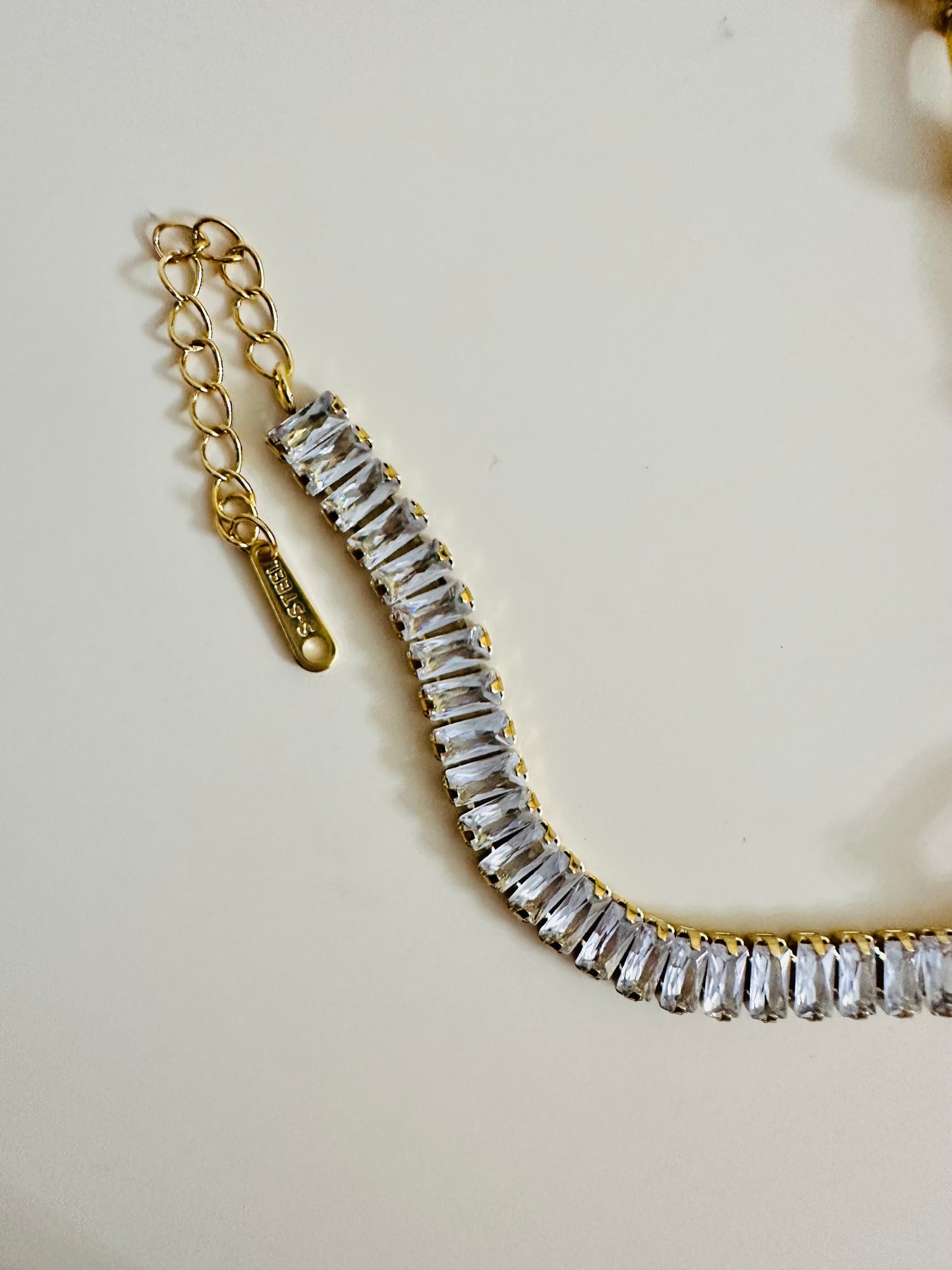 Tennis Bracelet with Tiffany Charm