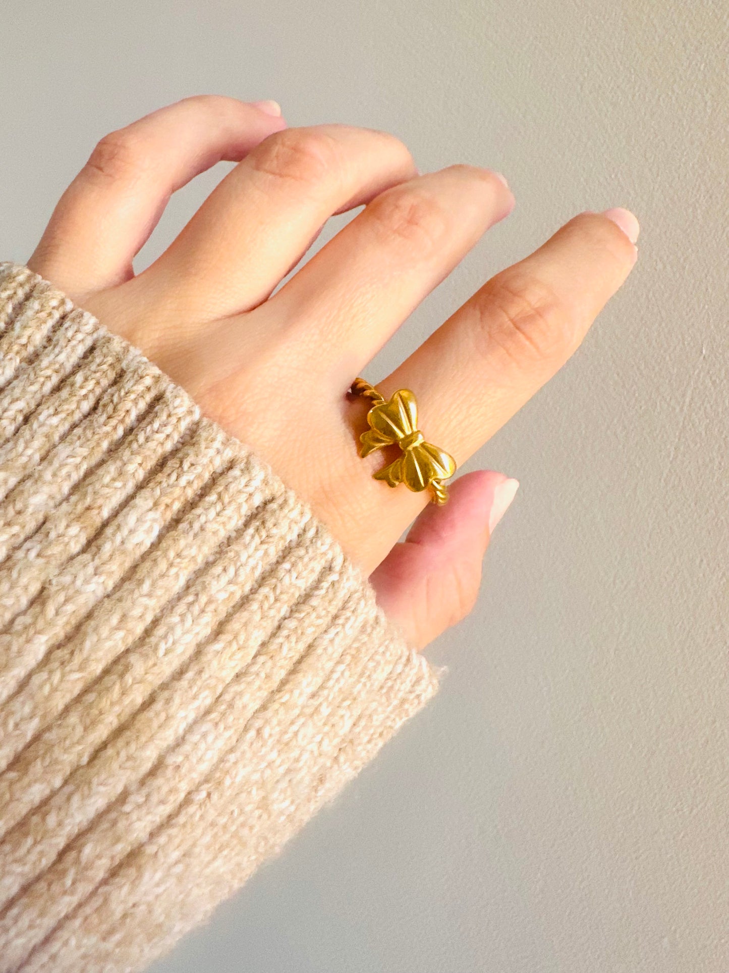 Bow Stainless Steel Ring
