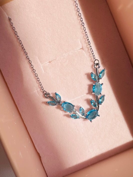 Silver Blue Necklace