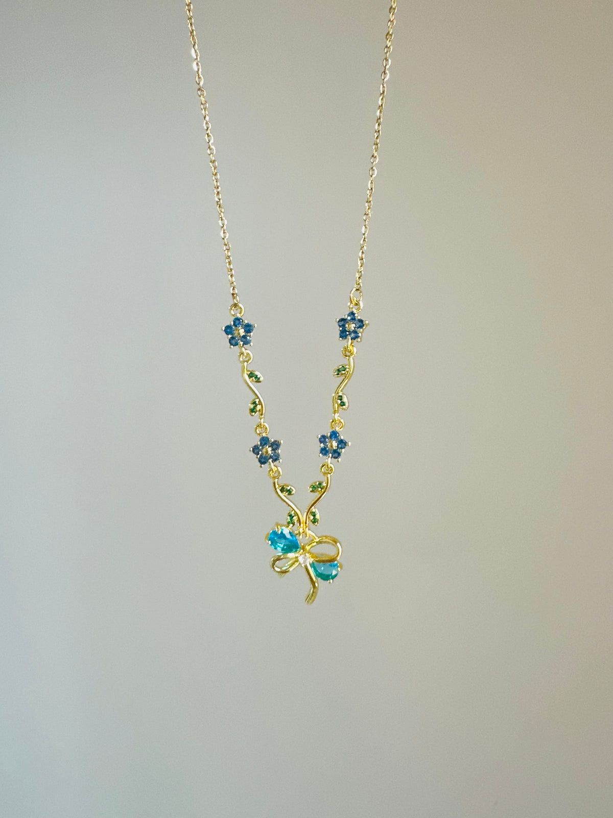 Blue necklace