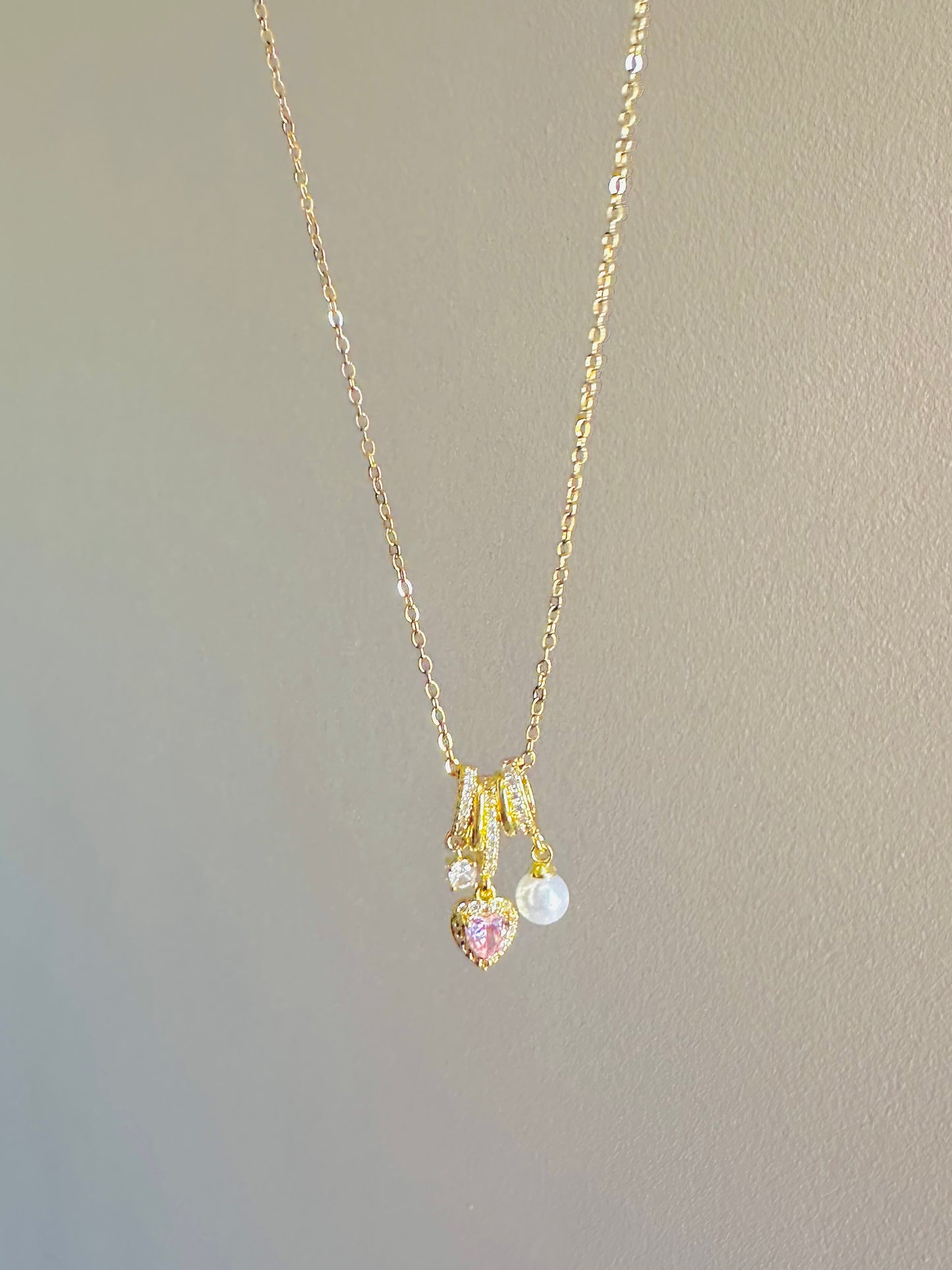 Pink Heart Necklace