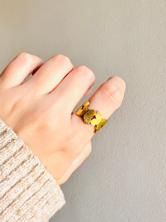 Butterfly Stainless Steel Ring 🦋