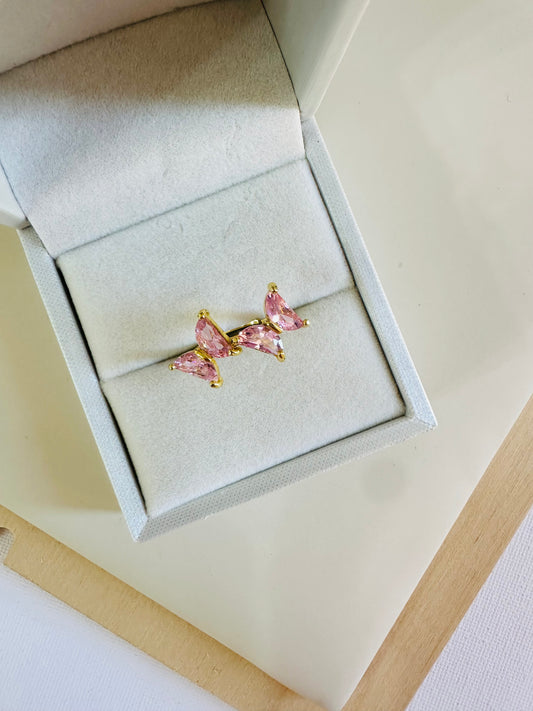 Gold Plated Butterfly Ring