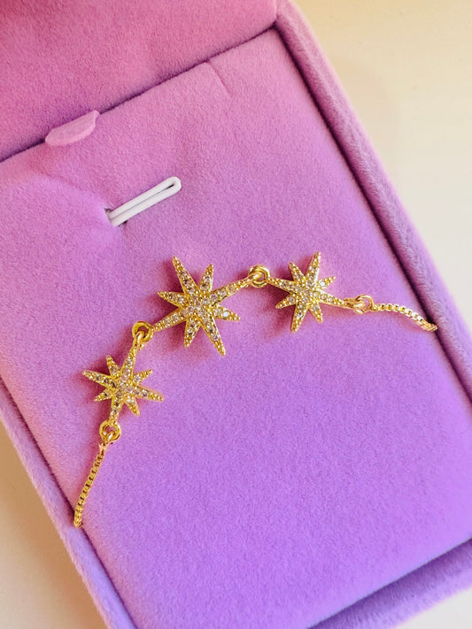 Gold-Plated Star Bracelet