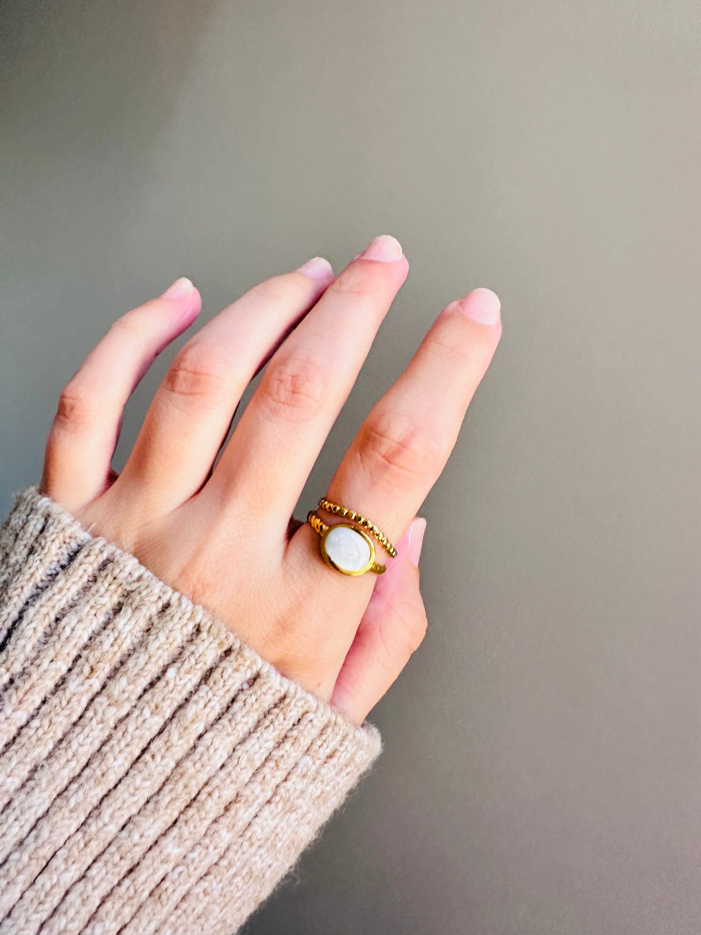 Elegant White Ring