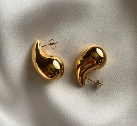 Stainless Steel Gold Earrings