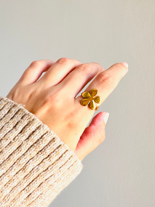 Rose Stainless Steel Ring