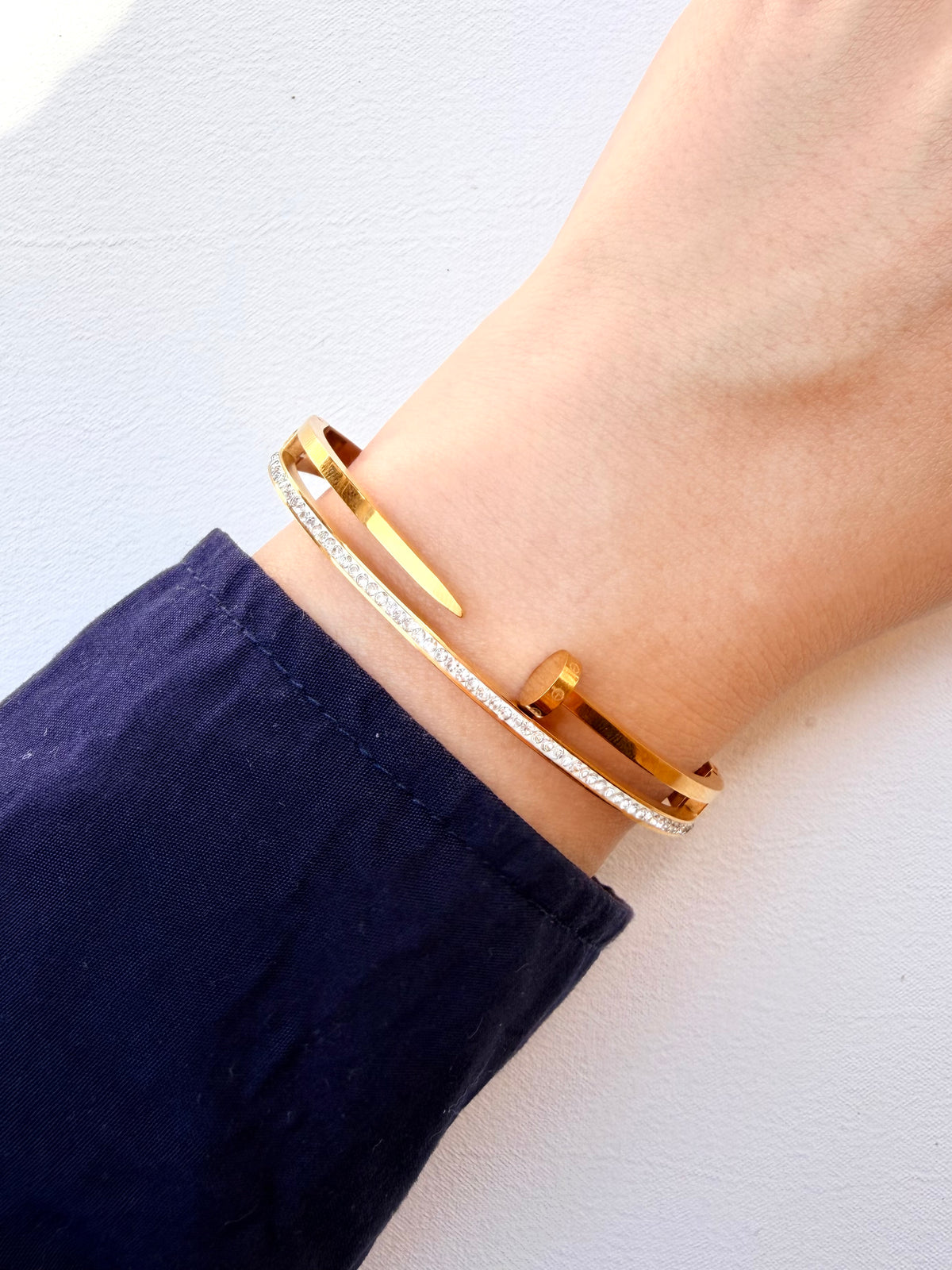 Crystal Nail Bangle