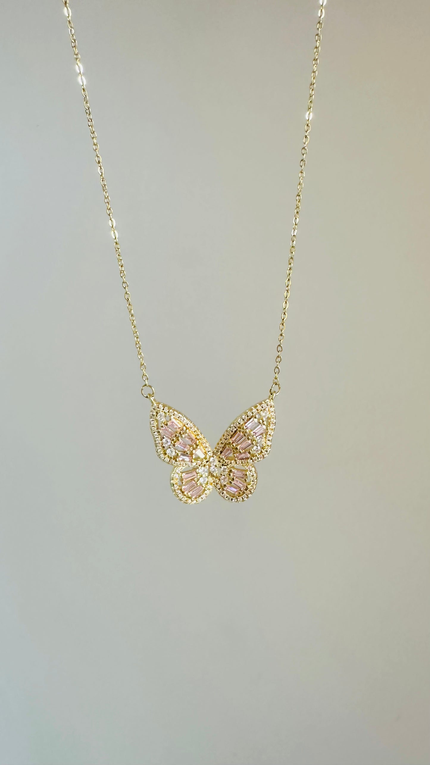 Pink Butterfly necklace 🦋