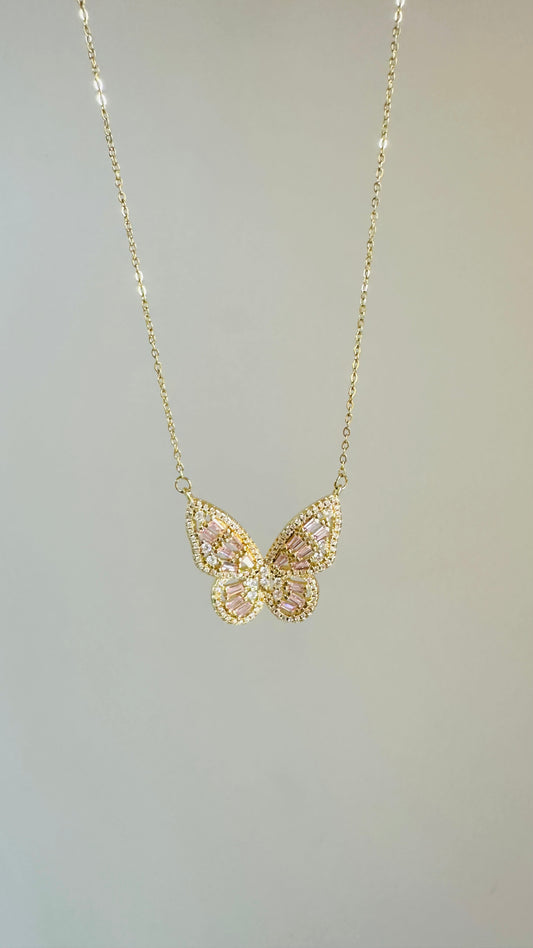 Pink Butterfly necklace 🦋