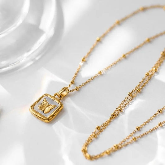 Gold Butterfly Necklace