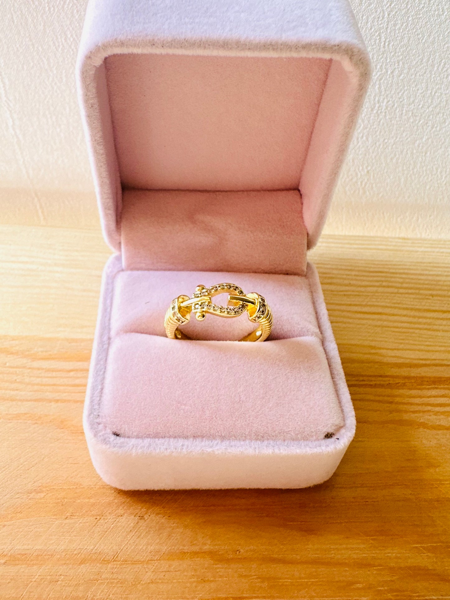 Gold Plated Stone Ring