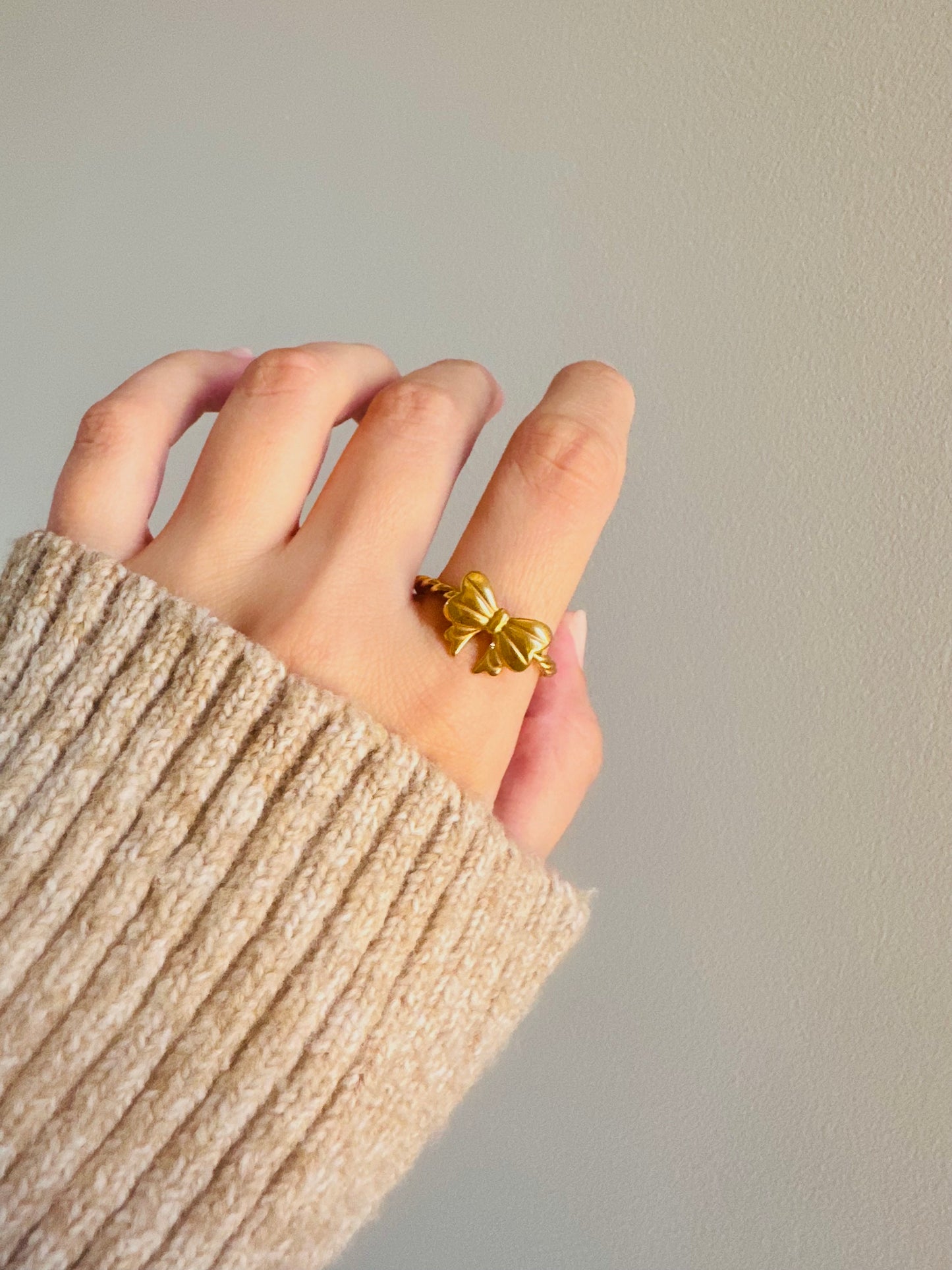 Bow Stainless Steel Ring
