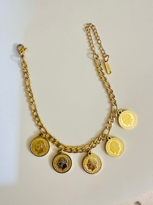 Coin Bracelet – Stainless Steel