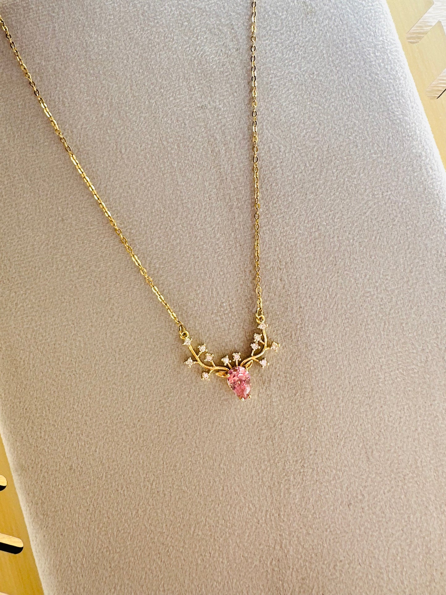 Pink Stone Necklace