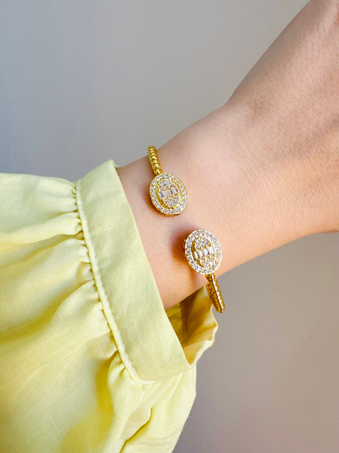 Gold Plated Stone Bracelet