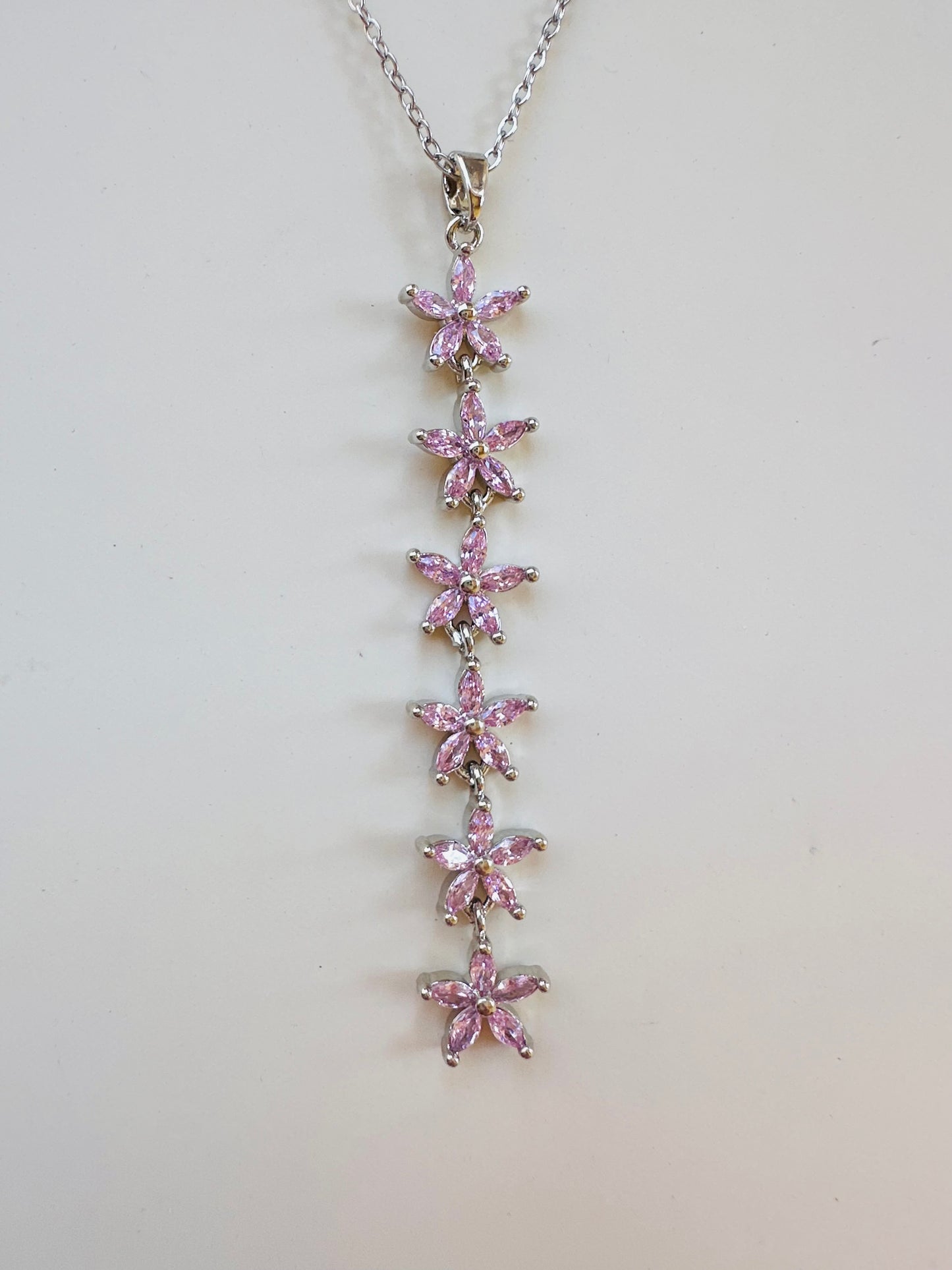 Pink Silver Necklace 💗