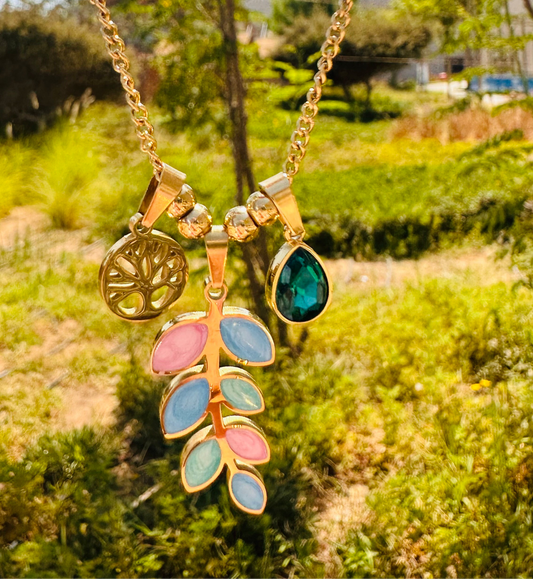 Colorful Gold Necklace