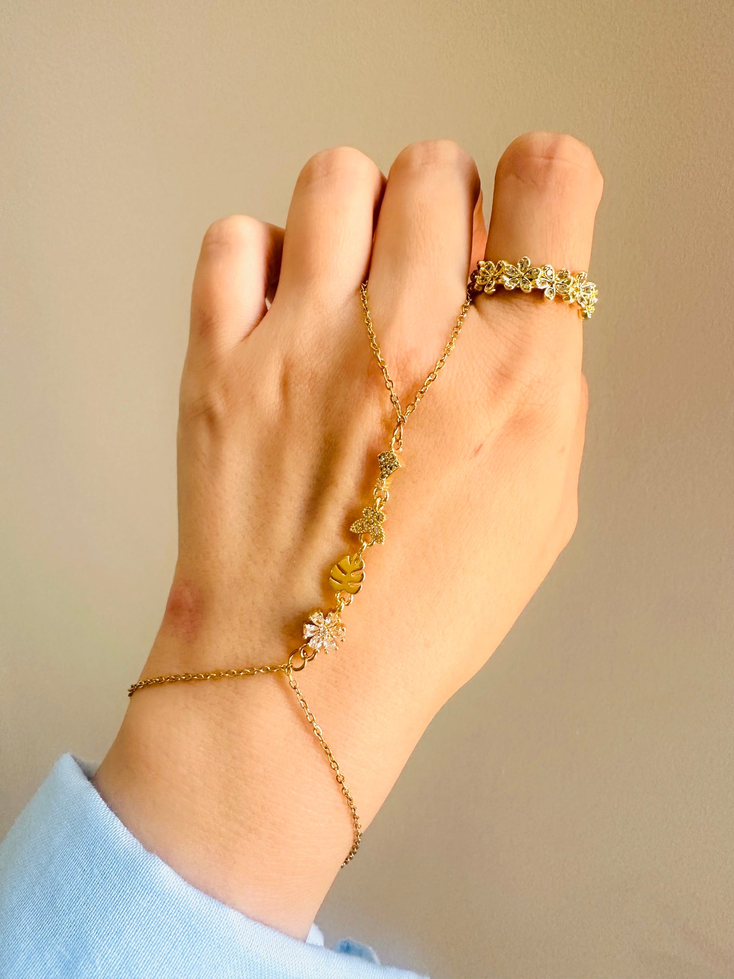 Gold Plated Hand Chain