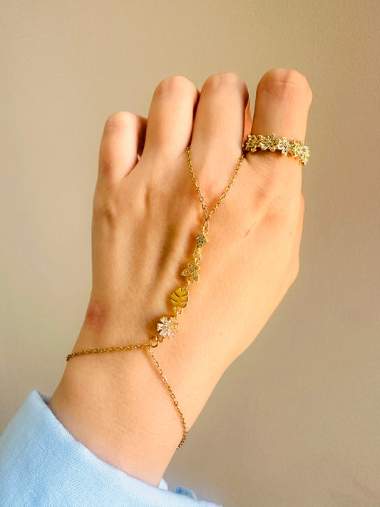 Gold Plated Hand Chain